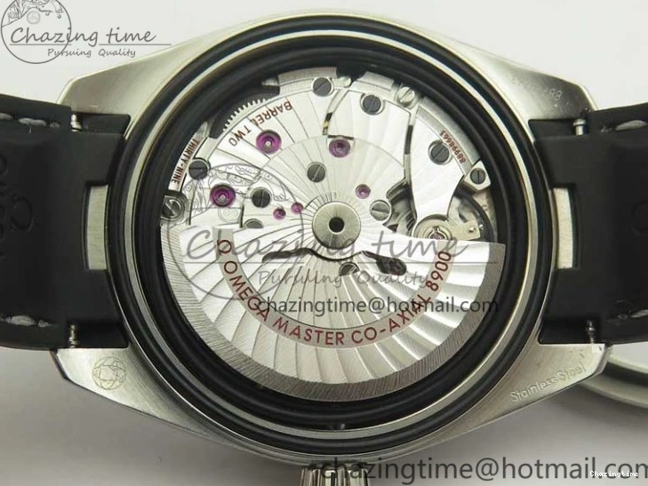 0312 Aqua Terra 150M Master Chronometers VSF 1:1 Best Edition Black Dial SS Hand on Black Rubber Strap A8900 Super Clone Unisex 8005